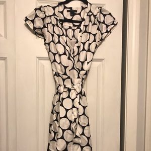 Polka dot dress from Banana Republic